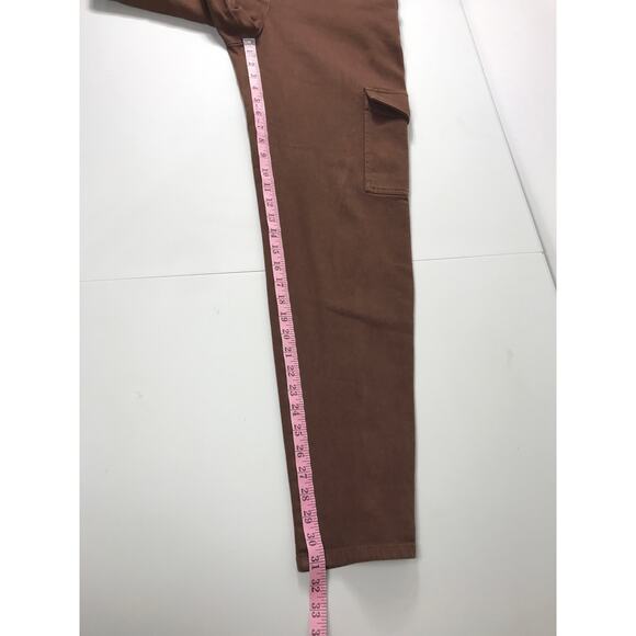 Wilfred Free Aritzia Brown Modern Cargo Pants 6 Utility Pockets Cooler Weather - Picture 13 of 14